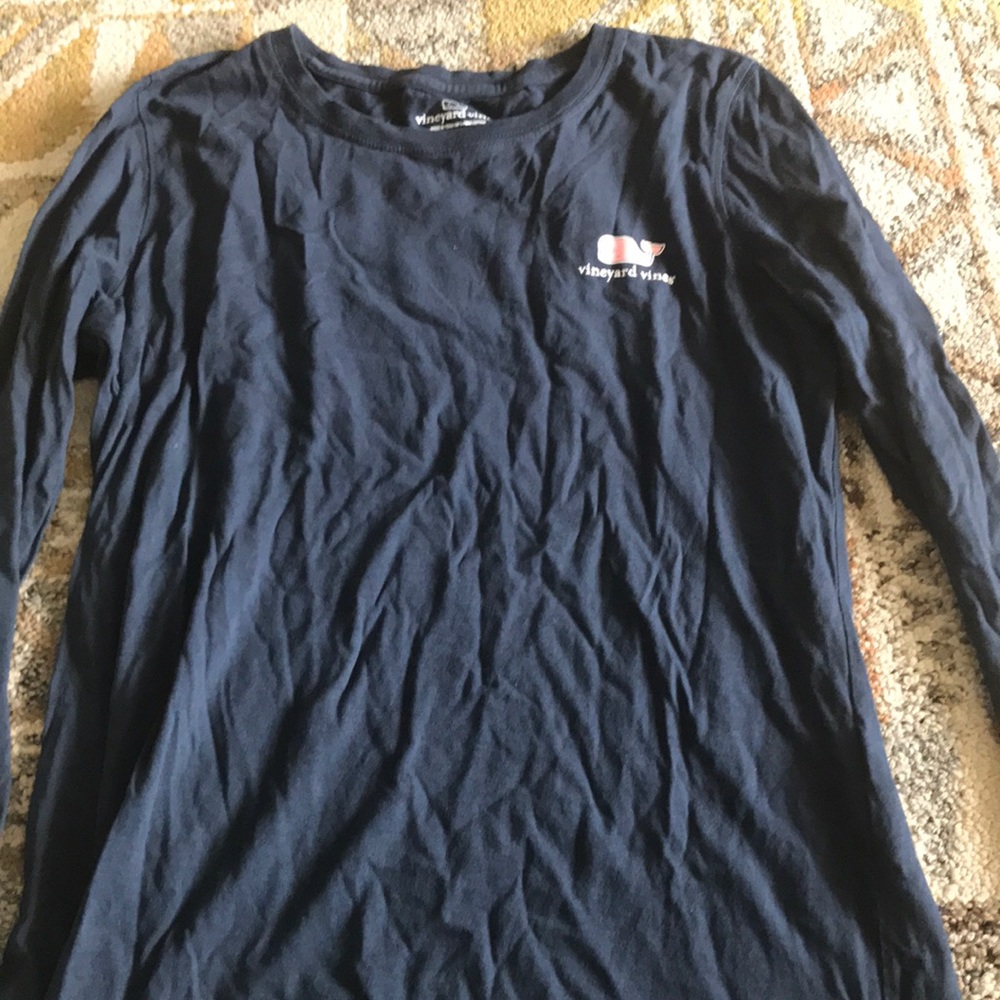 Navy long sleeve Vineyard Vines T-shirt. Medium.